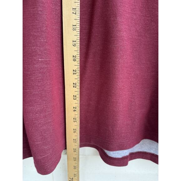 Southern Pines Shirt Sweater Men XL Burgundy Quarter Zip Pullover Long Sleeve - Picture 11 of 12